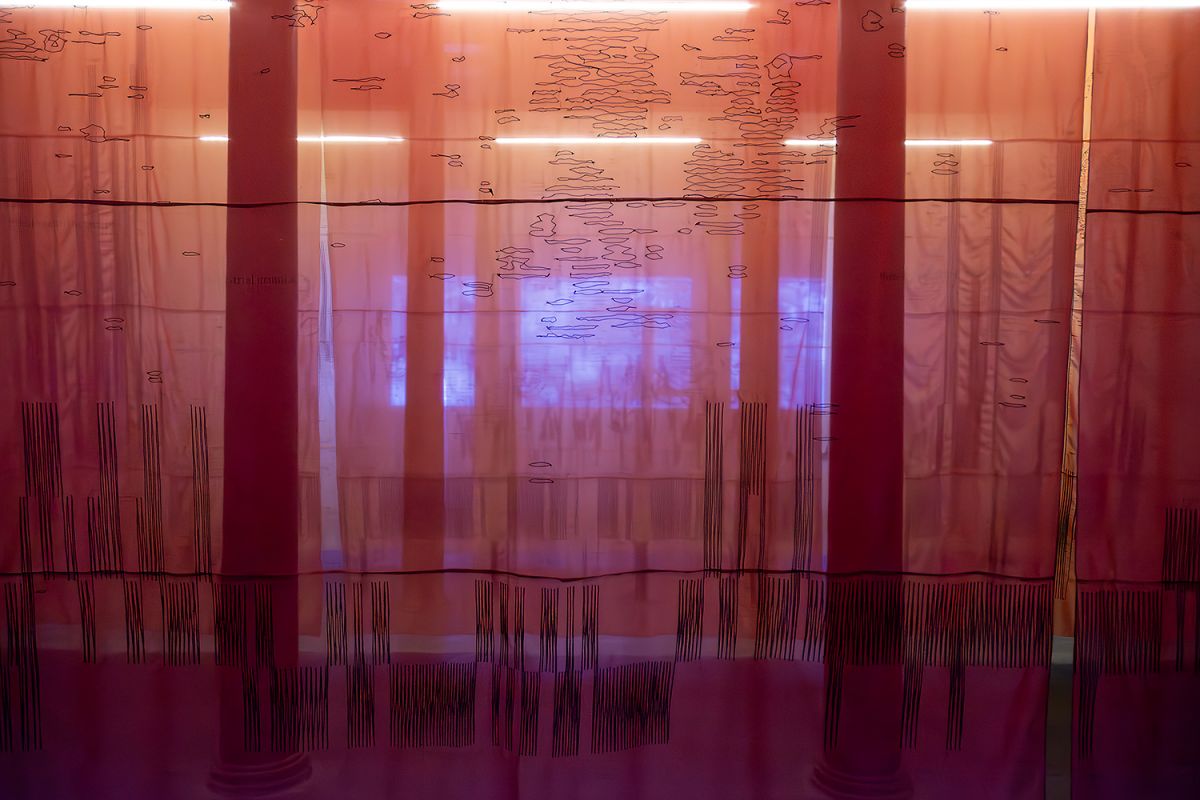 01 1 <i>Havaya Dair</i> sergisinden görünüm, Salt Beyoğlu, 2024
Fotoğraf: Mustafa Hazneci (Salt)