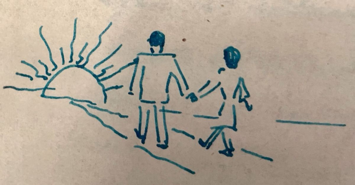 1 28 Ferzan Baydar’ın 6 Aralık 1948 tarihli mektubunda yer alan çizim
Yazarın izniyle
