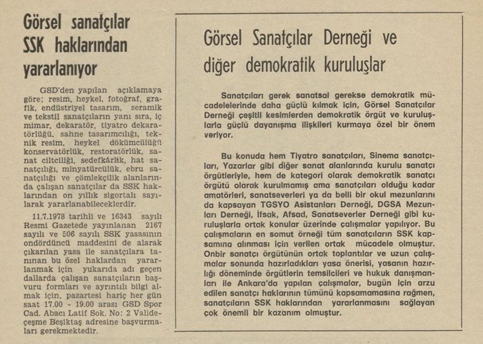 Görsel Sanatlar (Mart 1979) <i>Görsel Sanatlar</i> (Mart 1979)