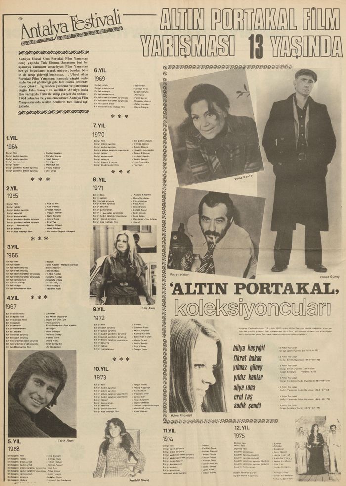 Festival 13 gazetesinden (1976) <i>Festival 13</i> gazetesinden (1976)<br />
Arsiv: Cihat Aral