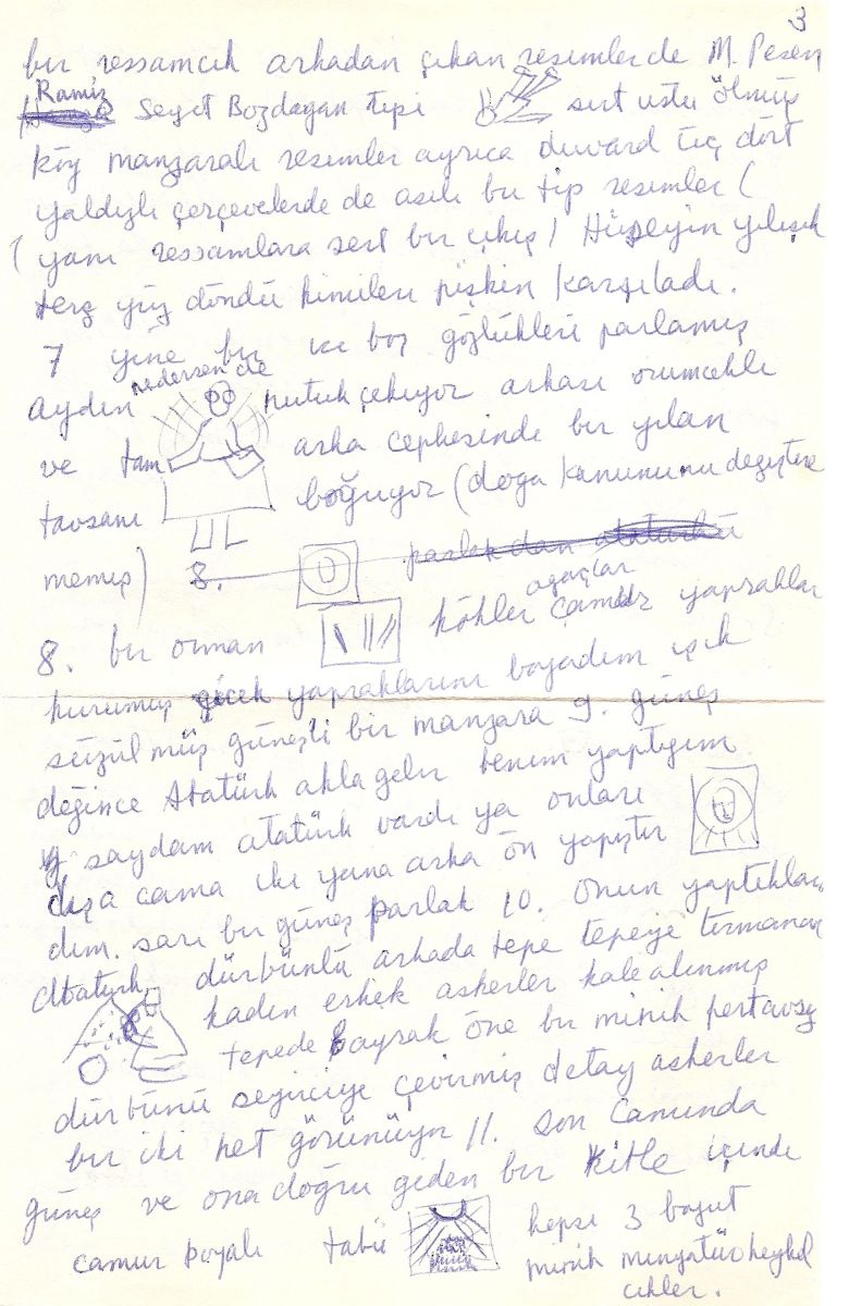 12 Füsun Onur’un Cengiz Çekil’e yolladığı mektup, 11 Haziran 1980<br />
Salt Araştırma, Cengiz Çekil Arşivi<br />
