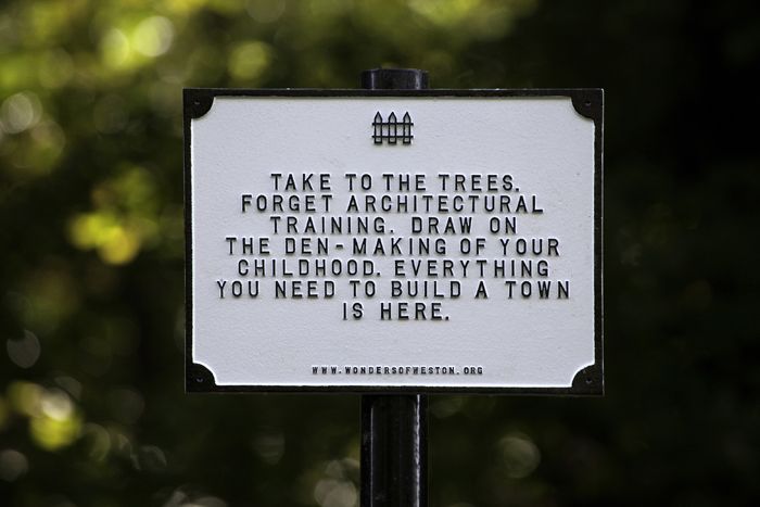  Wrights & Sights, <i>Wonders of Weston</i> © Max McClure<br />
[HAYDI AGAÇLARA. MIMARLIK EGITIMINI UNUT. ÇOCUKLUGUNDAKI GIBI GIZLI SIGINAGINA SAKLANIP ÇIZMEYE BASLA. BIR SEHIR KURMAK IÇIN GEREKEN HER SEY BURADA.]