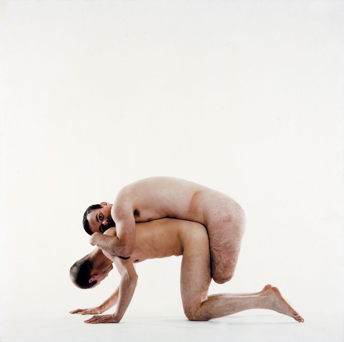  Artur Zmijewski’nin <i>Göze Göz</i> (1998) filminden bir kare<br />
Foksal Gallery Foundation (Varsova) ve Galerie Peter Kilchmann’in (Zürih) izniyle