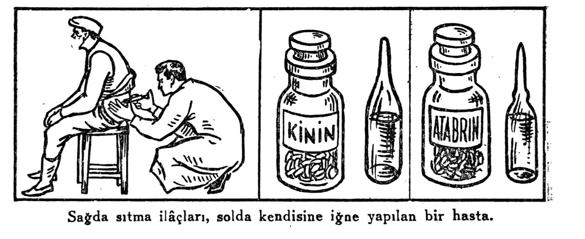 16 Stma Ilaclar Kaynak Stma 1948 Milli Egitim Basmevi S 20 Sıtma ilaçları, <i>Sıtma</i>, İstanbul: Millî Eğitim Basımevi, 1948, s. 20<br /><br />