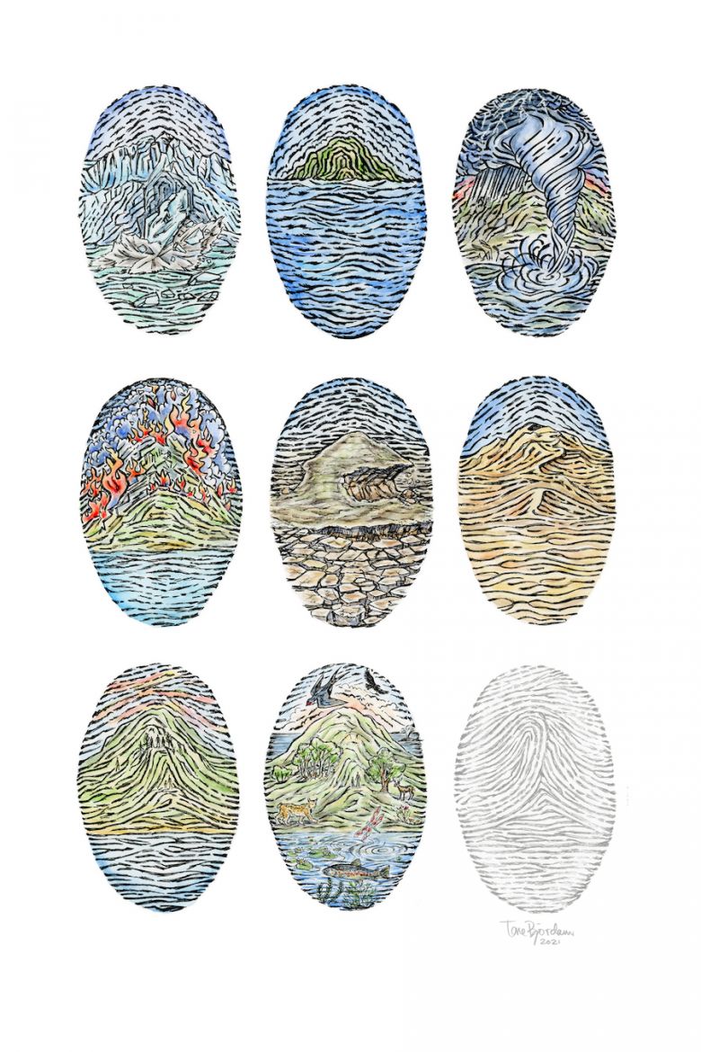 2 Fingerprint Scenarios Tone Bjordam 2021 S <i>Fingerprint Scenarios</i>, Tone Bjordam, 2021