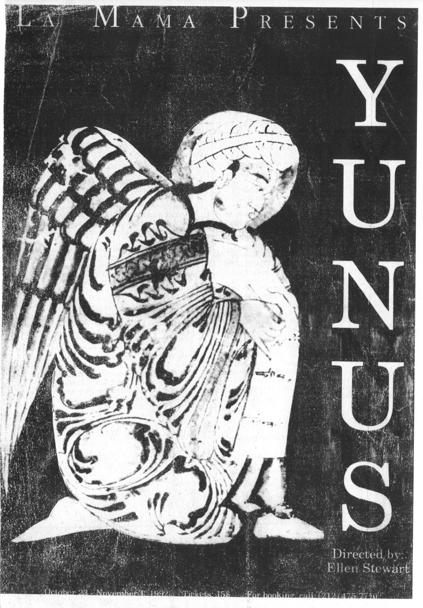 2 Yunus Afis Asiyecengiz La MaMa E.T.C.’ın <i>Yunus</i> (1992) oyununun afişi<br />
Arşiv: Asiye Cengiz