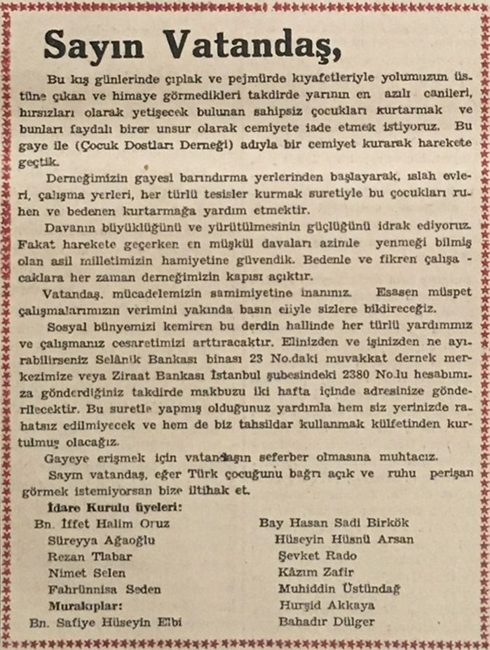 5 Saynvatandas140349 “Sayın Vatandaş”, <i>Kadın Gazetesi</i>, 14 Mart 1949