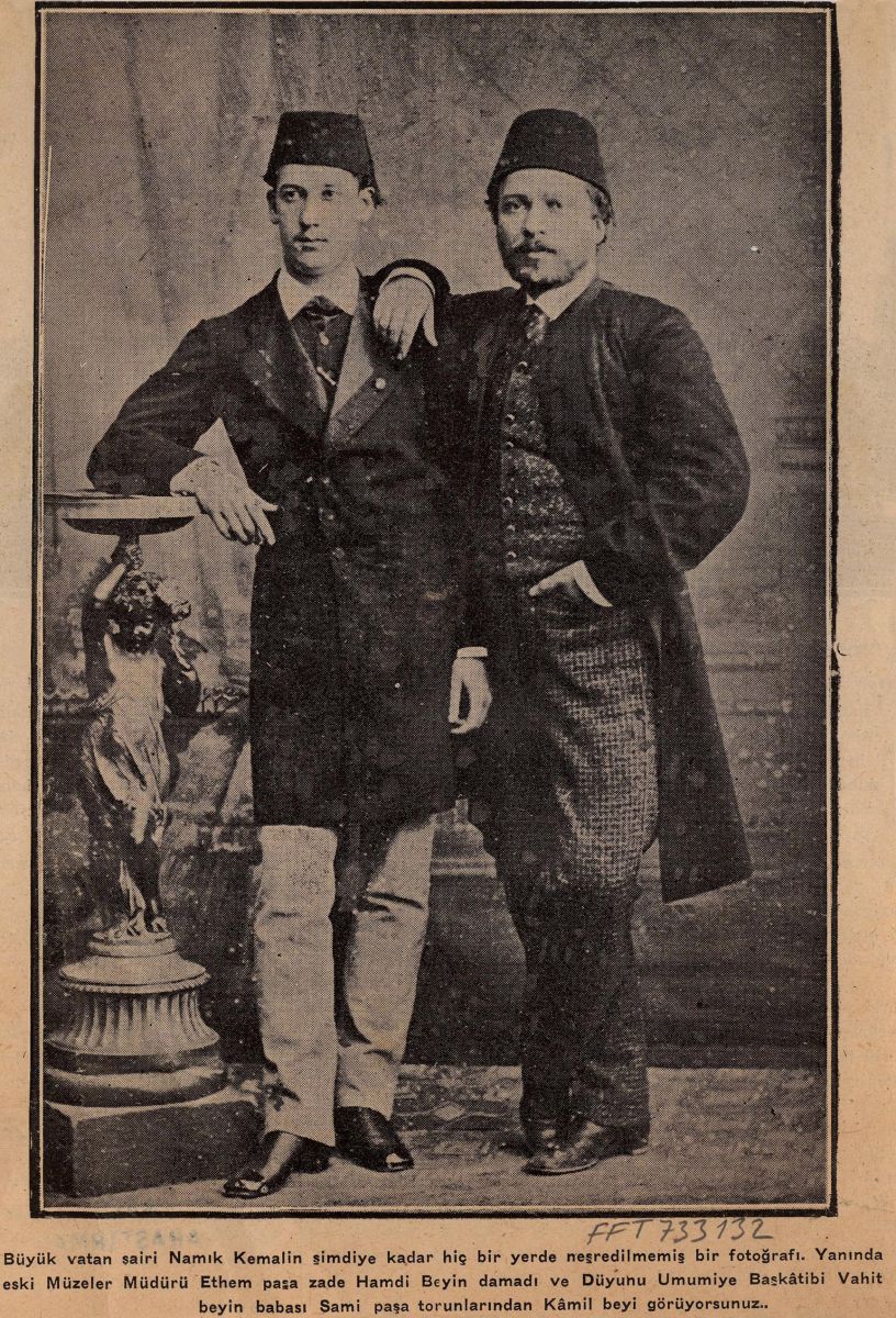 7 Fft733132 Namık Kemal ve Kâmil Bey<br />
Salt Araştırma, Feridun Fazıl Tülbentçi Arşivi