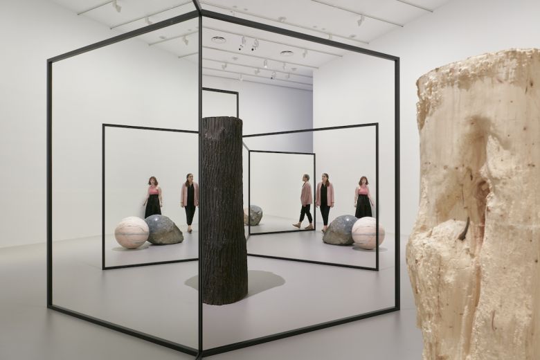 Alicja Kwade Photo Tom Ross Installation view of Alicja Kwade's work <i>WeltenLinie 2020</i> on display in NGV Triennial 2020 from December 19, 2020–April 18, 2021 at NGV International, Melbourne 
© Alicja Kwade, courtesy König Galerie, Berlin
Photo by Tom Ross