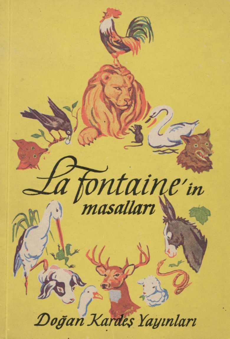 Sabiha Rüştü Bozcalı, La Fontaine’in masalları, kitap kapağı (1967) Sabiha Rüştü Bozcalı, <i>La Fontaine’in masalları</i>, kitap kapağı (1967)
SALT Araştırma, Sabiha Rüştü Bozcalı Arşivi