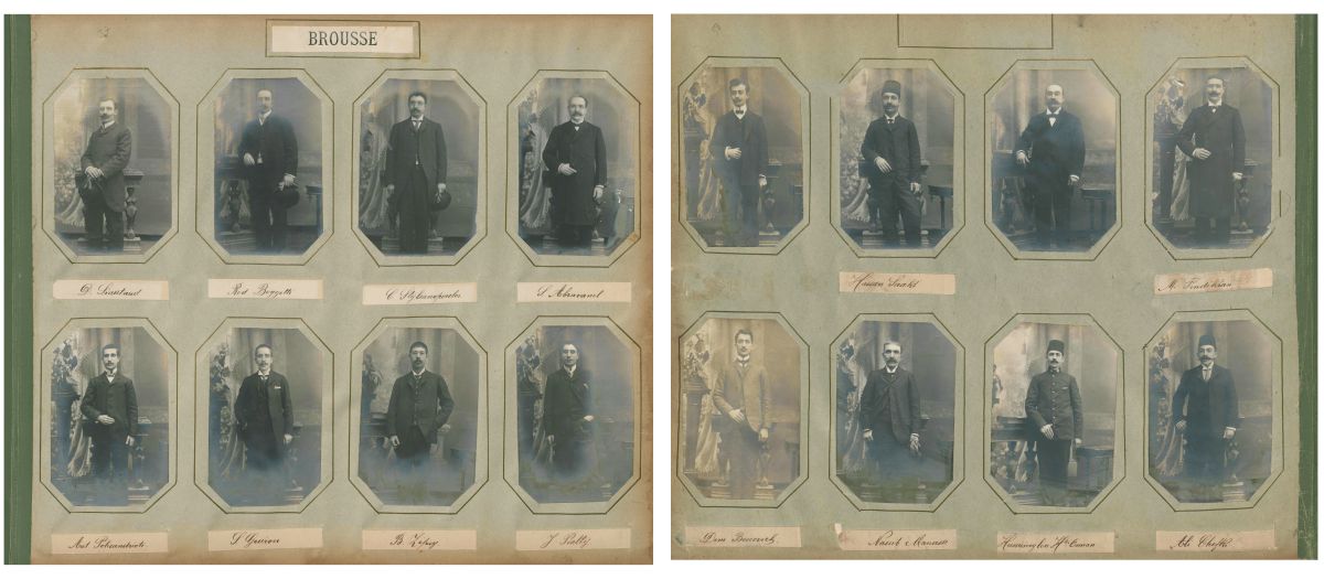 Blog 4 5 Osmanlı Bankası Bursa Şubesi çalışanları, 1906<br />
Salt Araştırma, Osmanlı Bankası Arşivi