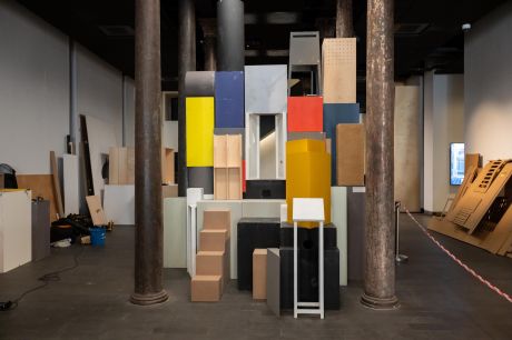 Cercop Web Gorsel <i>Çerçöp</i> kurulumundan bir kare, Salt Beyoğlu, 2026
Fotoğraf: Metean Bars
