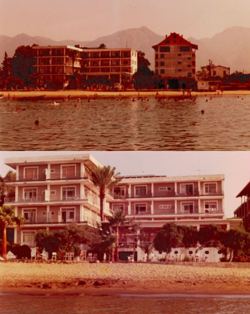 G8 Arsuz Otel 1980ler Otelin 1980’lerden sonraki görünümü<br />
Mıstıkoğlu aile arşivi<br />
