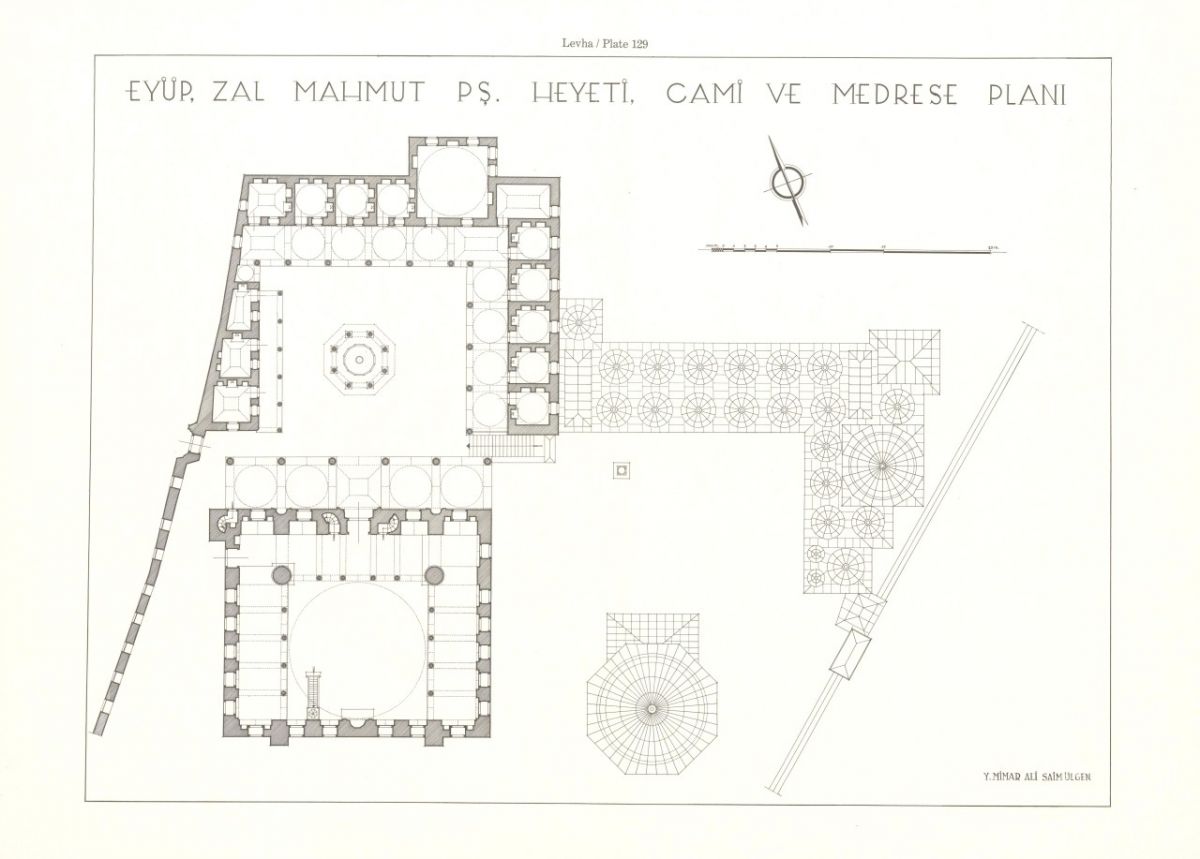 Genc 12 Şekil 17. İstanbul, Zal Mahmut Paşa Cami ve fevkâni medresesi, plan (Ali Saim Ülgen).