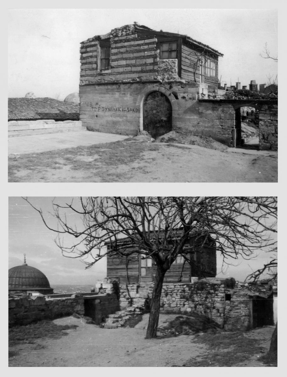 Genc 15 Şekil 22. Süleymaniye Darülhadis Medresesi dershanesinin onarım öncesi durumu (A. S. Ülgen Arşivi).