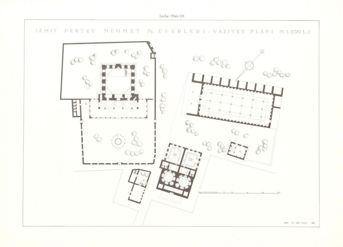 Genc 5 Şekil 9. İzmit Pertev Paşa Külliyesi, vaziyet planı (A. S. Ülgen).