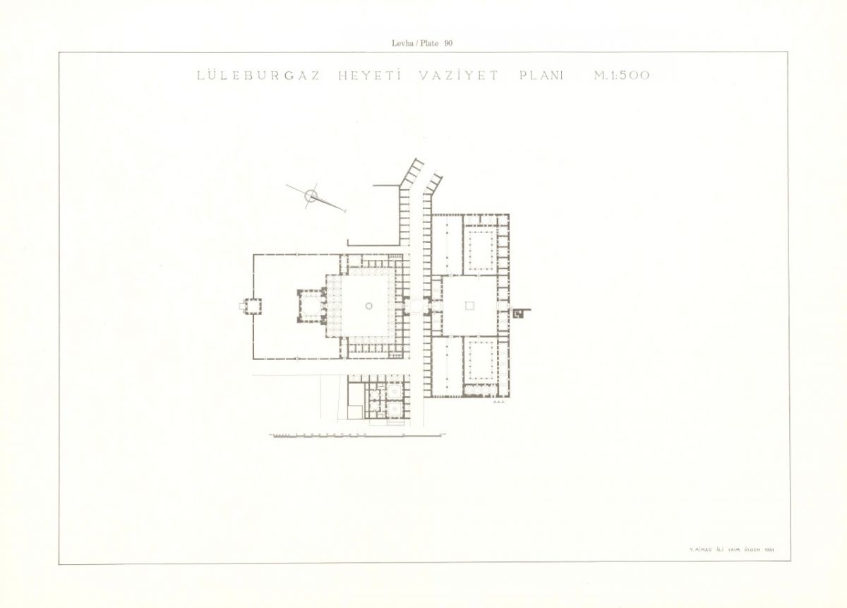 Genc 6 Şekil 10. Lüleburgaz Sokollu Külliyesi vaziyet planı (A. S. Ülgen).