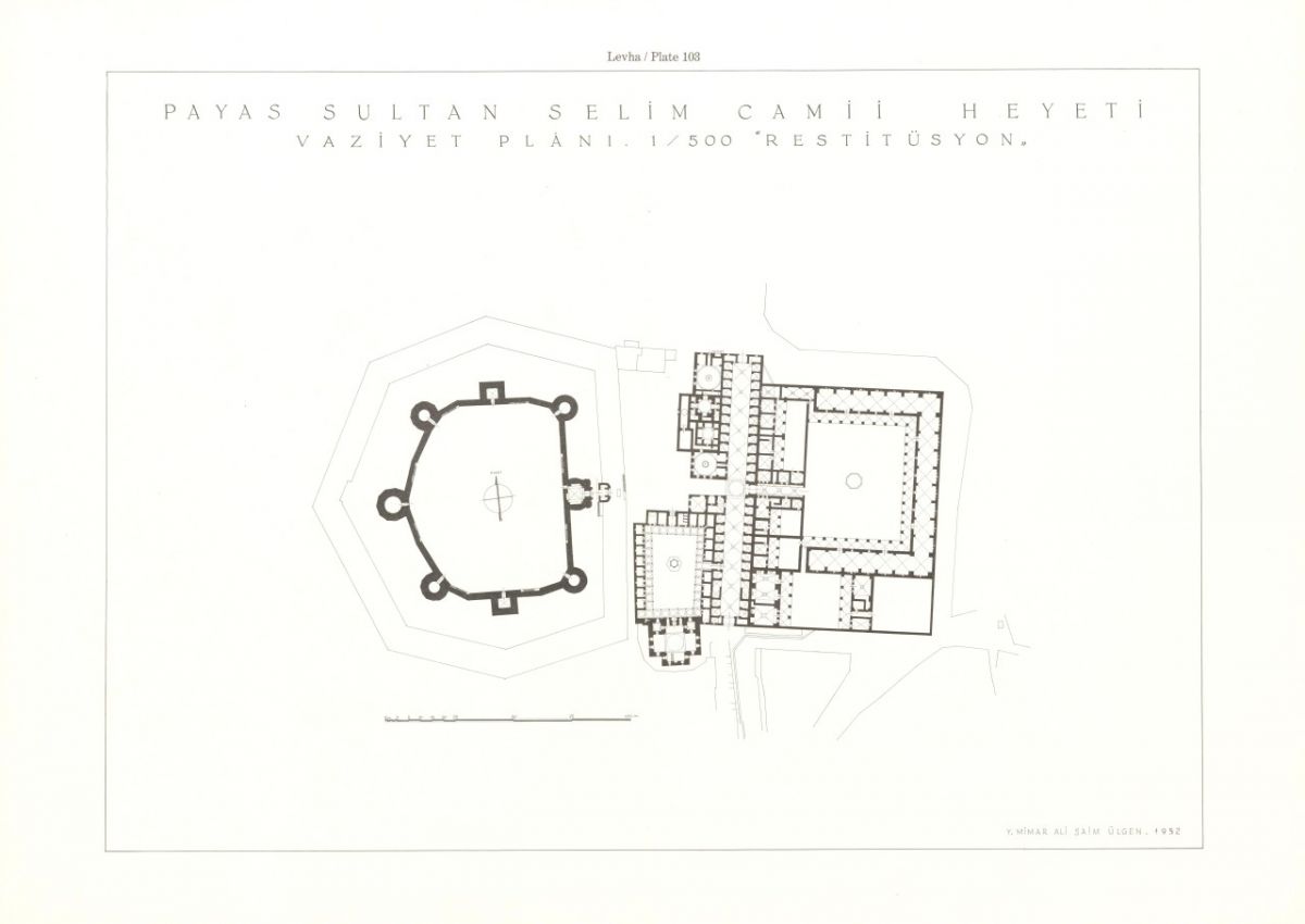 Genc 8 Şekil 12. Payas Sokollu Külliyesi, vaziyet planı (Ali Saim Ülgen).