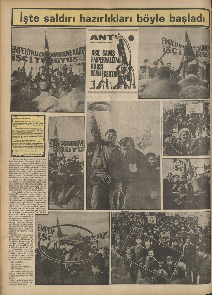 Gorsel 8 “İşte saldırı hazırlıkları böyle başladı”, <i>Son Havadis</i>, 20 Şubat 1969<br />
İBB Atatürk Kitaplığı Arşivi<br />
