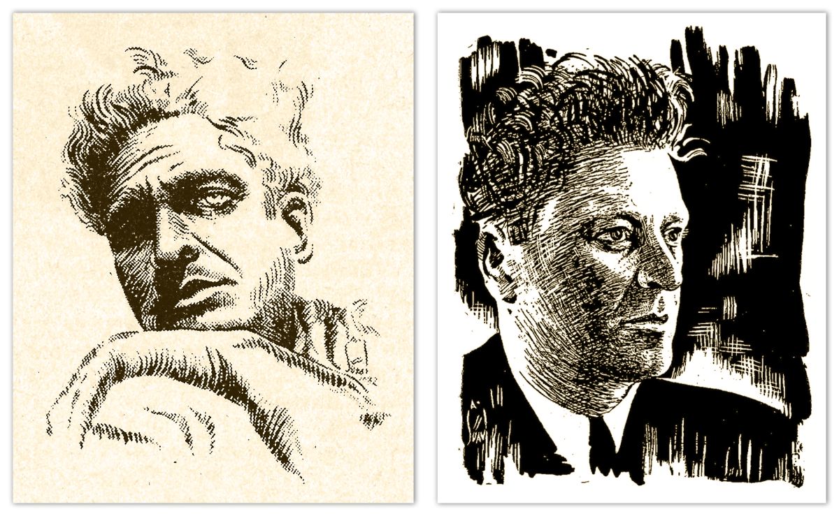 Gorsel19 1930lar Nazim Cizimleri Ali Suavi’nin çizdiği Nâzım Hikmet’ler