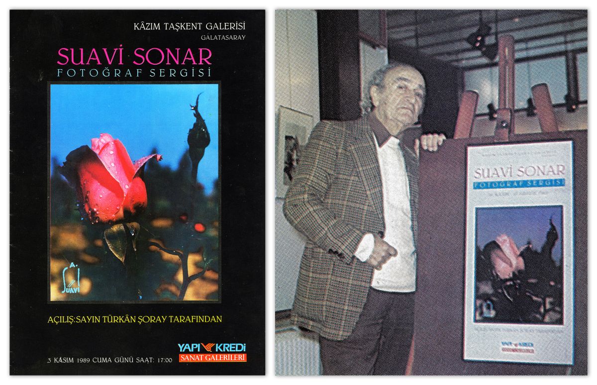 Gorsel32 1989 1103 Suavi Sonar Sergi Suavi Sonar fotoğraf sergisi davetiyesi, 3 Kasım 1989 (Cengiz Kahraman Arşivi)