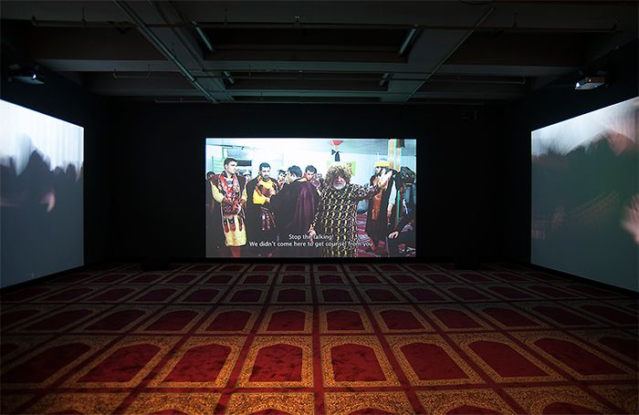 From the exhibition Rainbow in the Dark <i>Karanlıkta Gökkuşağı</i> sergisinden bir kare
SALT Galata, 2014