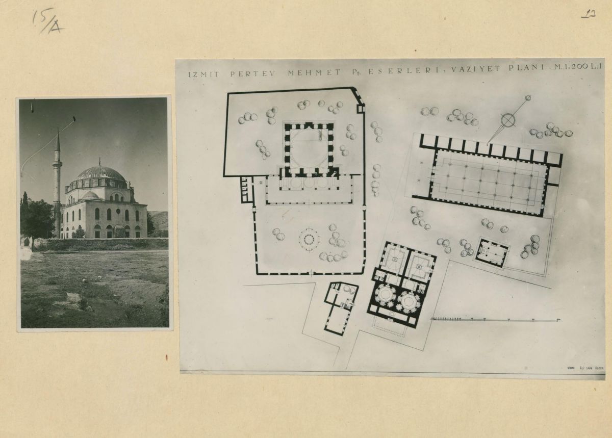 Resim 7 Tasudocm0297012 Ali Saim Ülgen’in Pertev Mehmet Paşa Camii’ne ilişkin bir belgeleme çalışması.<br />
SALT Araştırma, Ali Saim Ülgen Arşivi