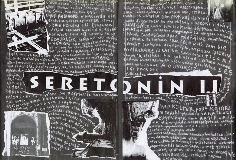 Taeser076002 And 003 <i>Seretonin II</i> (Yedikule Gazhanesi, İstanbul, 1992), broşür, <i>Tasarım</i>, Sayı: 29, Kasım 1992
Salt Araştırma, Sergi Arşivi
Çağatay Karaçizmeli’nin izniyle