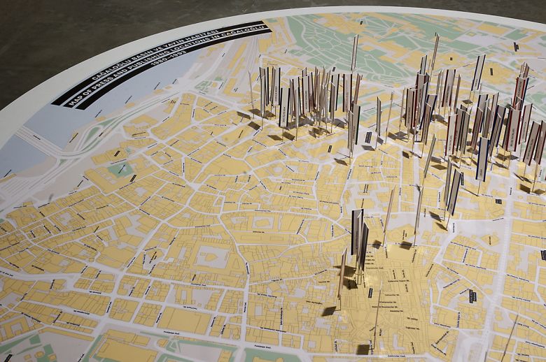 Nerden geldik buraya sergisinden <i>Nerden geldik buraya</i> sergisinden
Fotoğraf: Mustafa Hazneci, SALT Galata, 2015